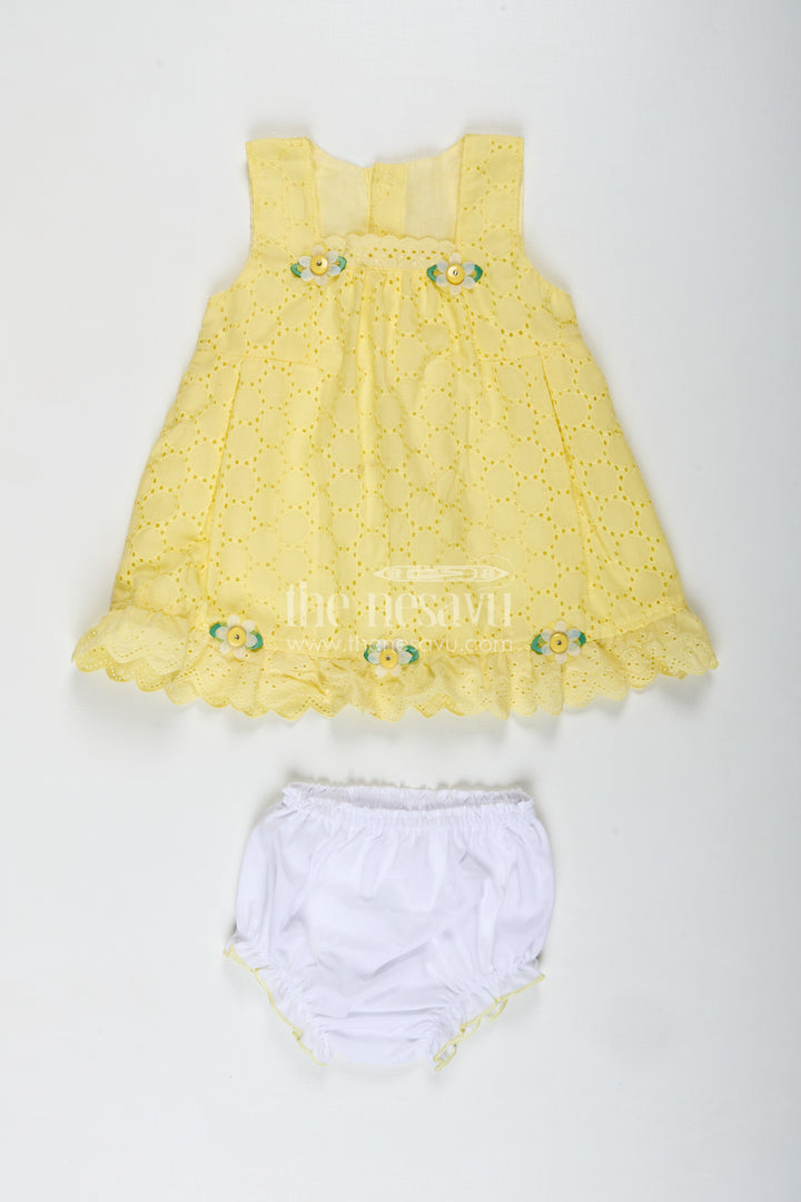Cotton Dress For Girls With Bloomer Dailywear Combo