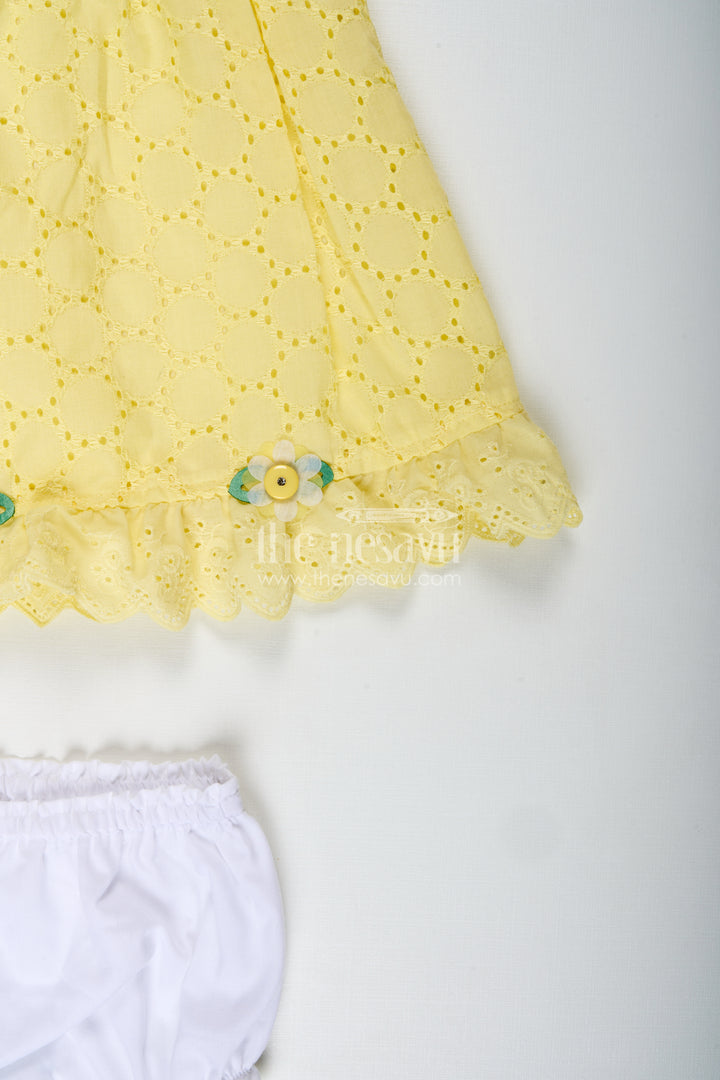 Cotton Dress For Girls With Bloomer Dailywear Combo