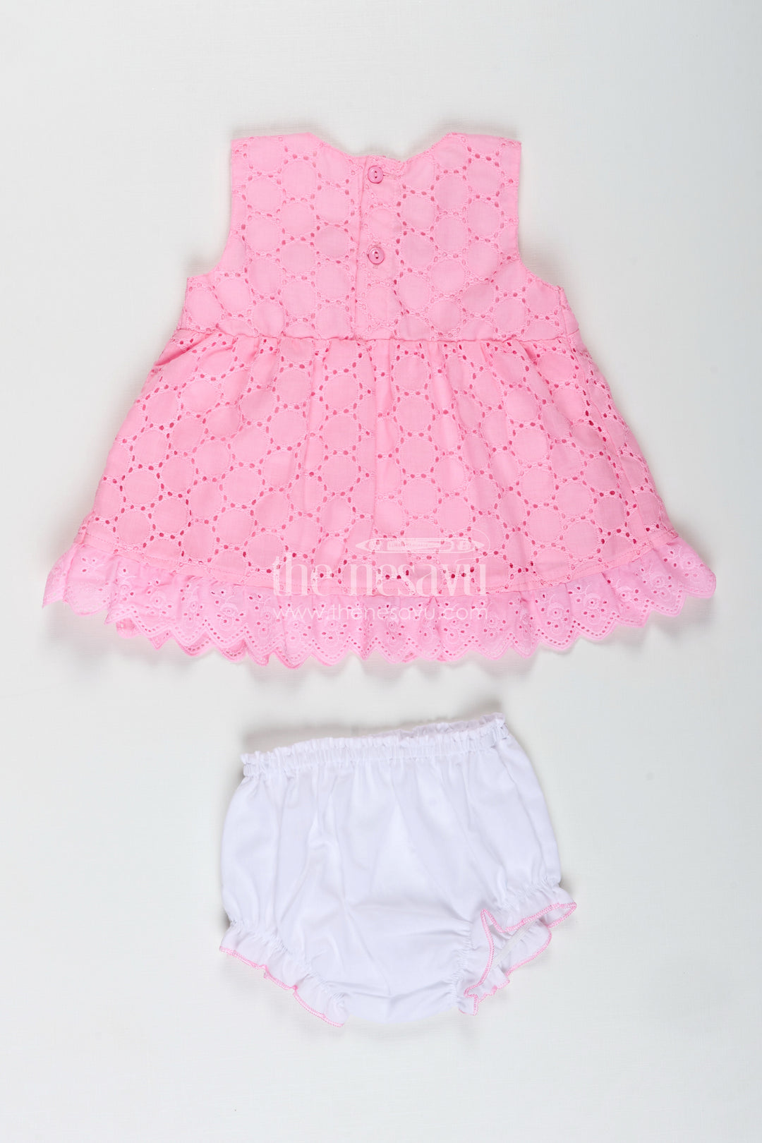 Party Cotton Dress For Girls Hakoba Bloomer Set