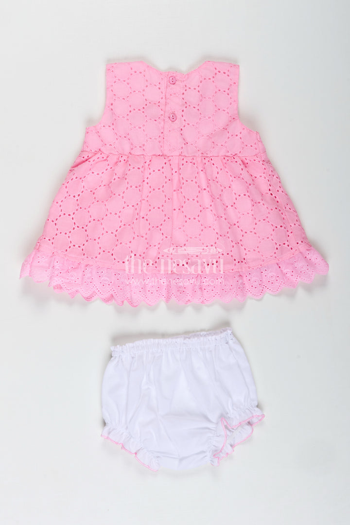 Party Cotton Dress For Girls Hakoba Bloomer Set