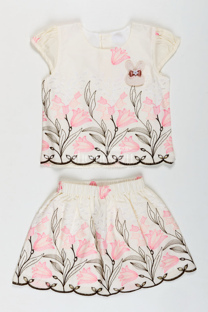 Baby Girl Cotton Set Embroidered Playwear Combo