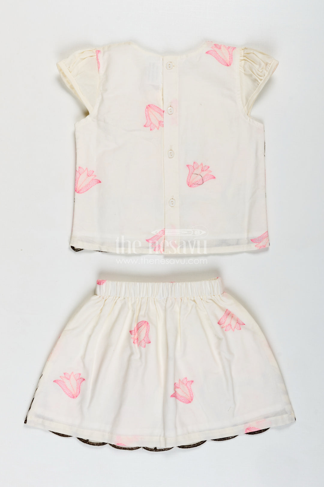 Baby Girl Cotton Set Embroidered Playwear Combo