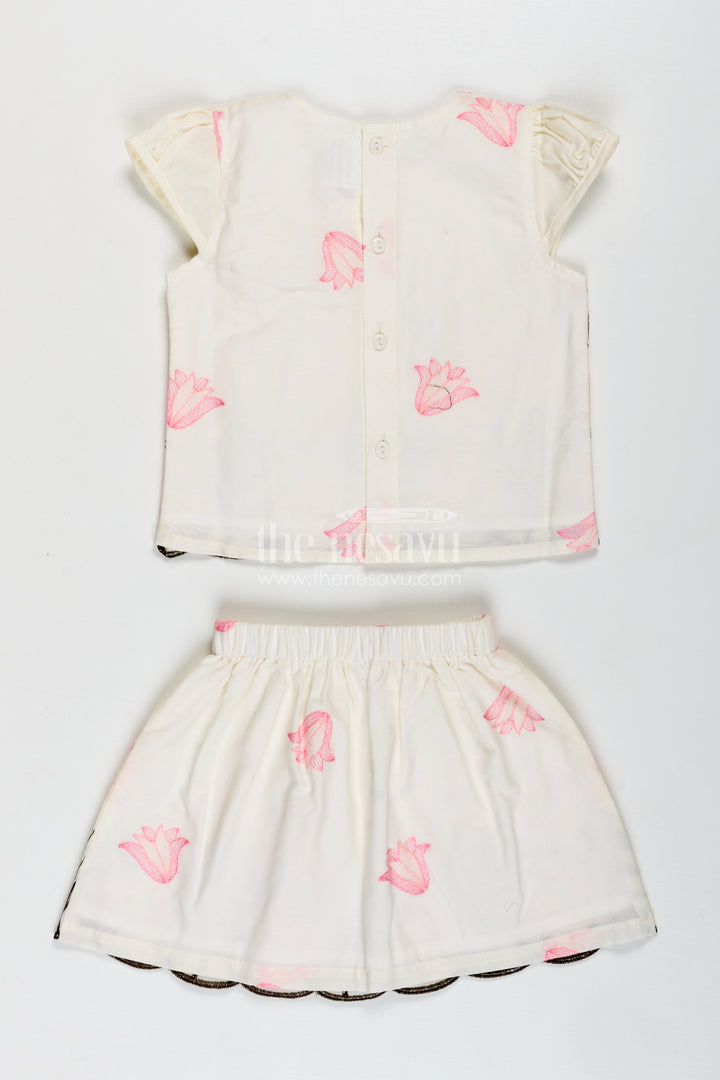 Baby Girl Cotton Set Embroidered Playwear Combo
