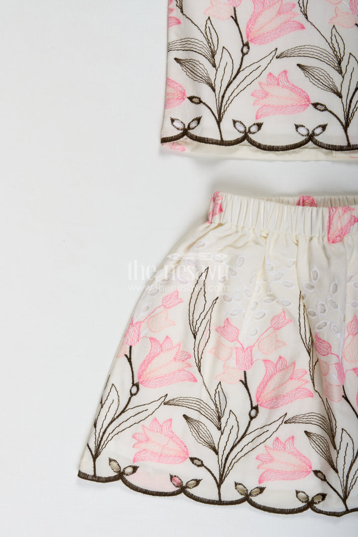 Baby Girl Cotton Set Embroidered Playwear Combo