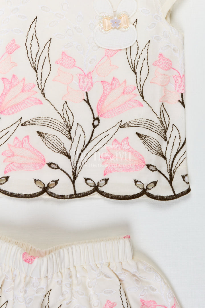 Casual Baby Set For Girls Floral Everyday Wear