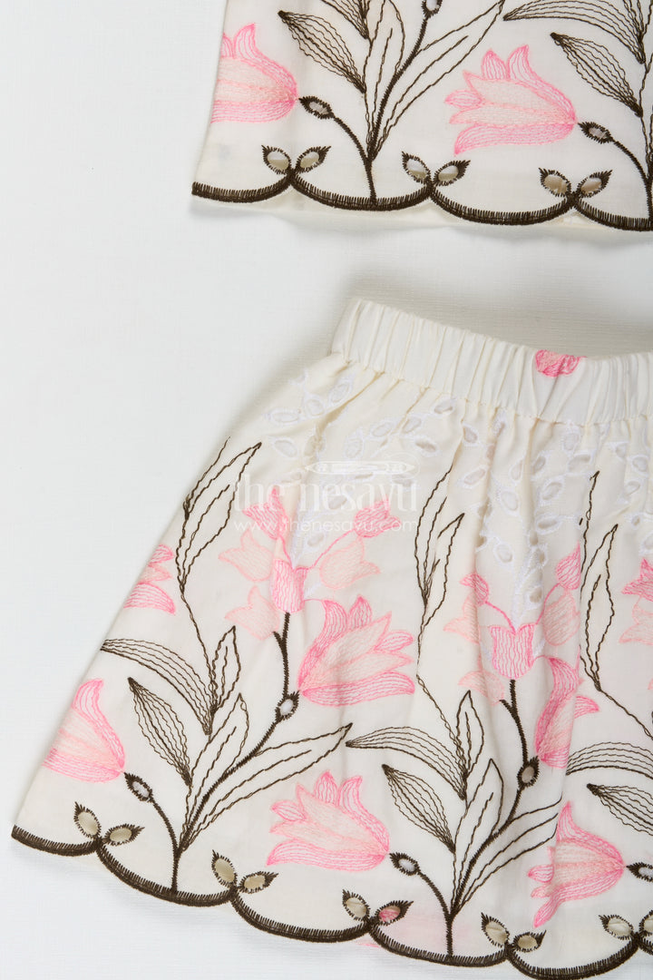 Casual Baby Set For Girls Floral Everyday Wear