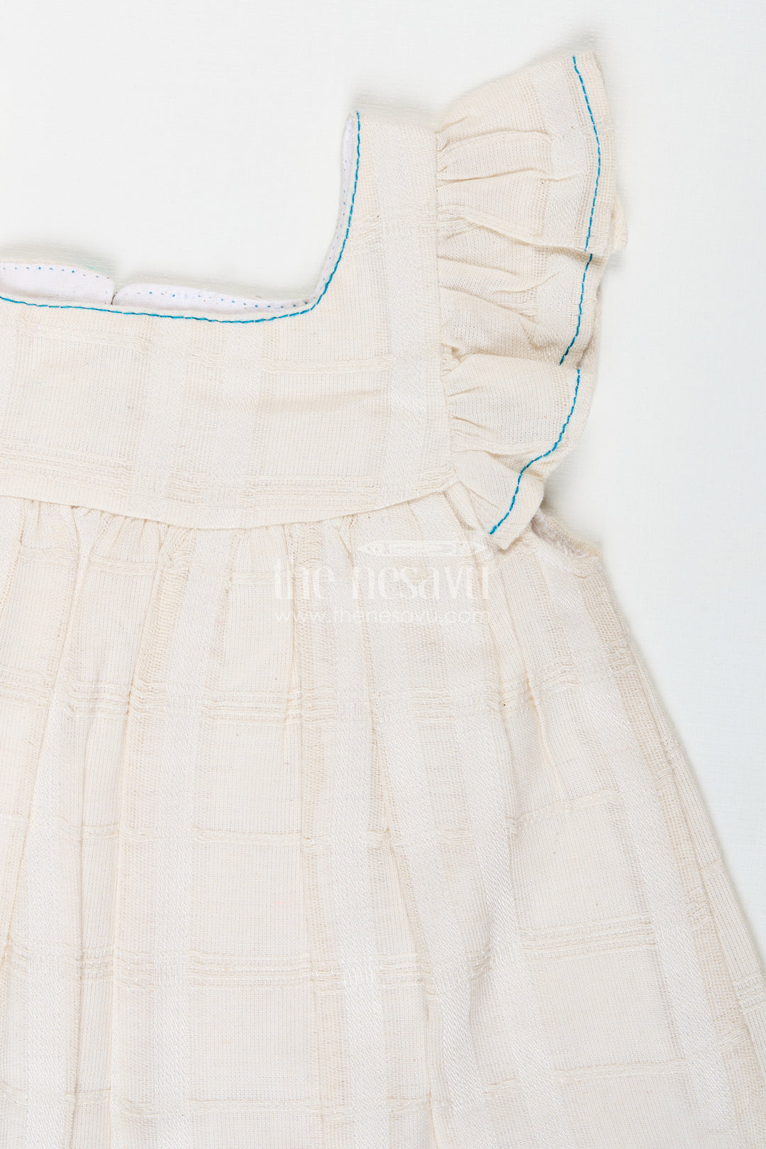Baby Girl Cotton Dress With Floral Embroidery