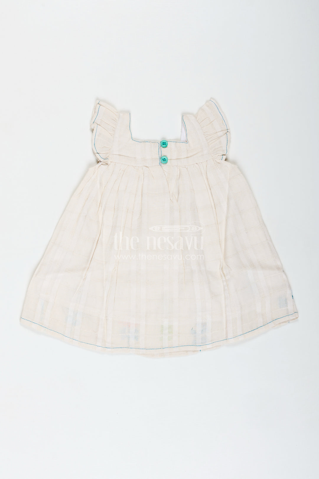 Baby Girl Cotton Dress With Floral Embroidery