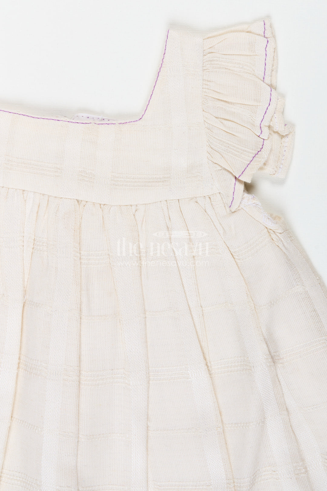 Embroidered Summer Frock For Baby Girls In Cotton