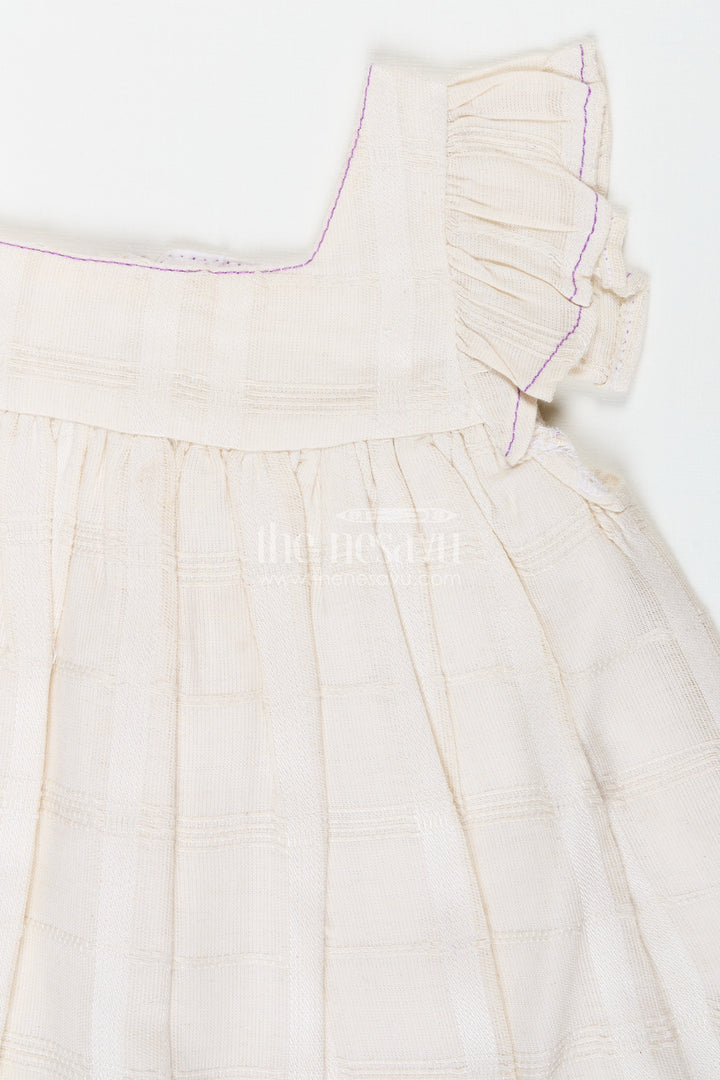 Embroidered Summer Frock For Baby Girls In Cotton