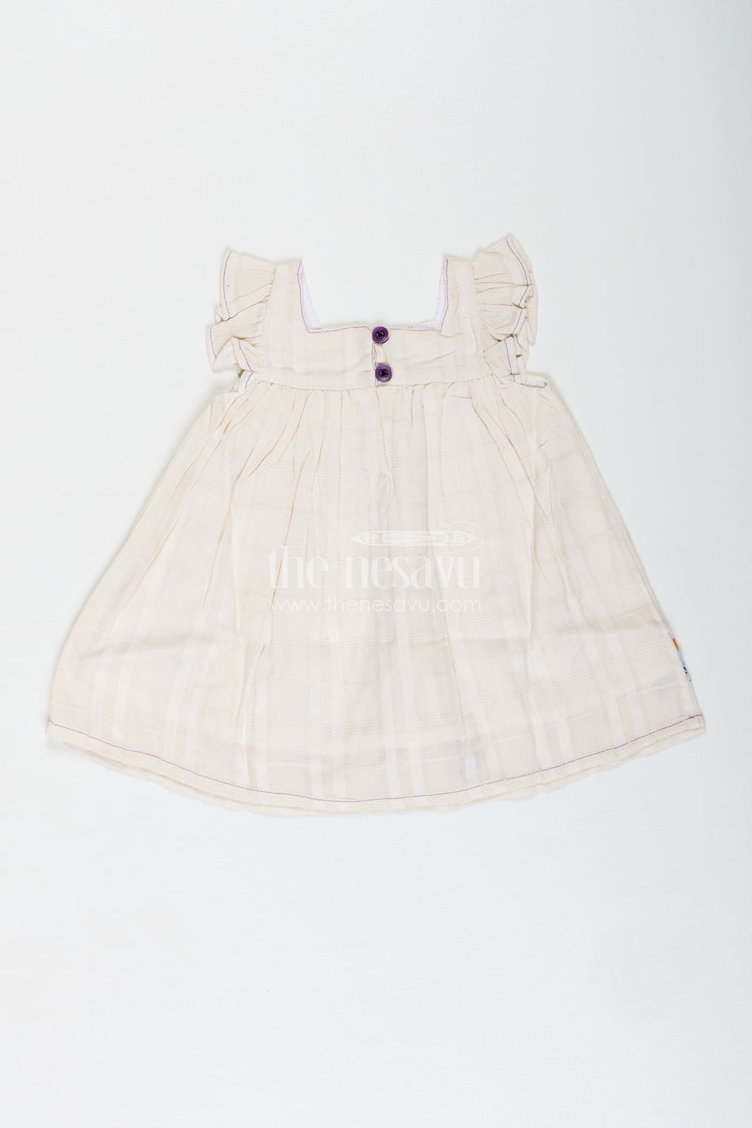 Embroidered Summer Frock For Baby Girls In Cotton