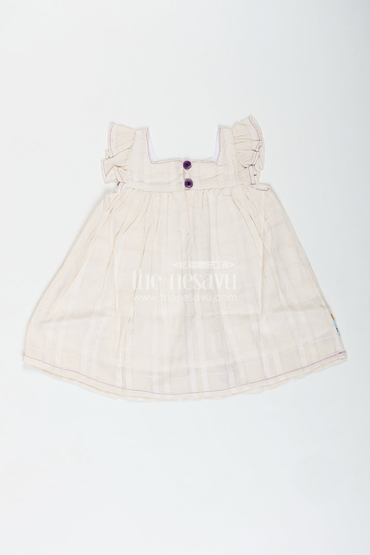 Embroidered Summer Frock For Baby Girls In Cotton