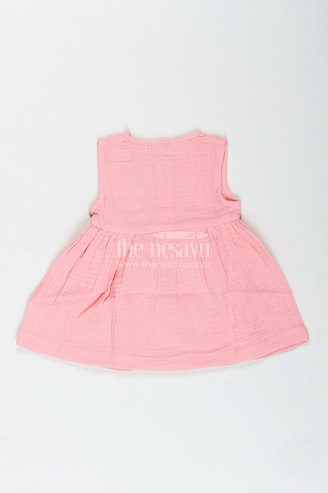 Baby Girl Everyday Dress With Bunny Embroidery