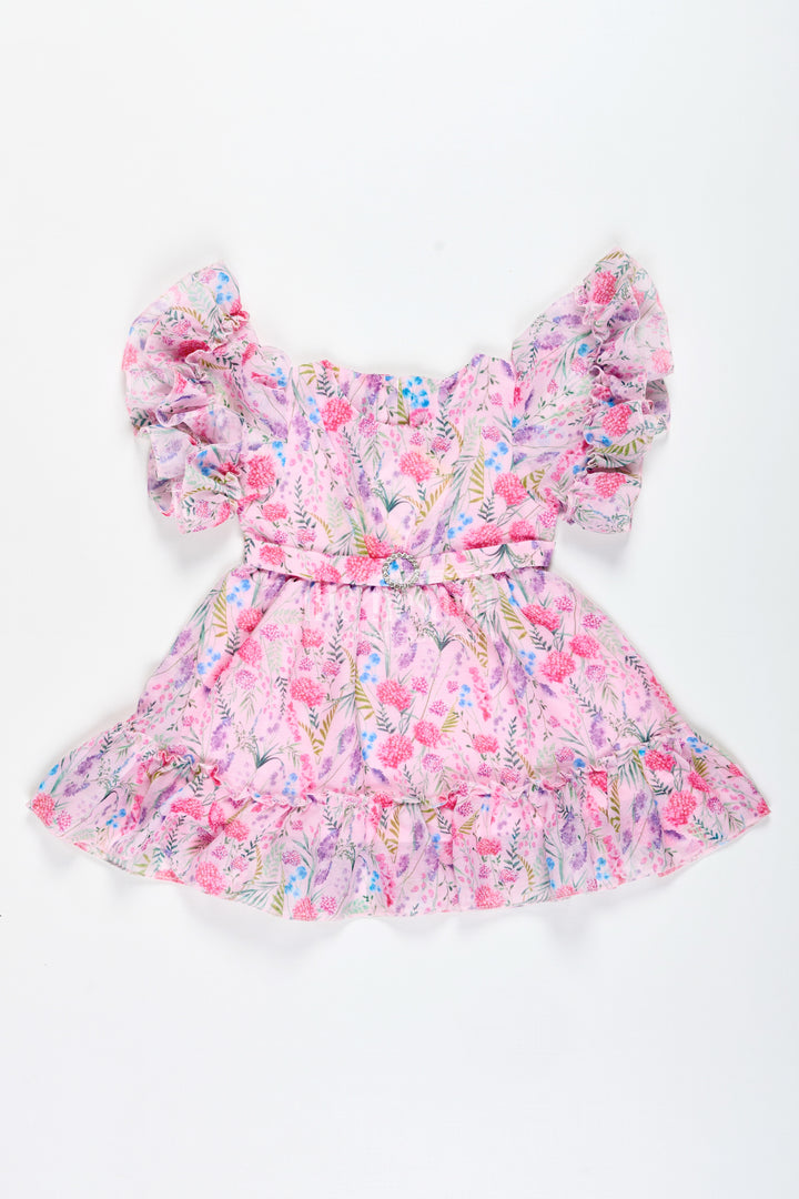 Sleeveless Floral Frock For Baby Girls Daily Wear