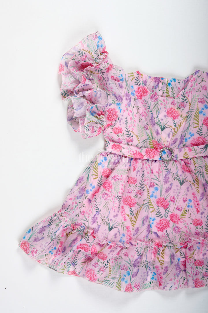 Sleeveless Floral Frock For Baby Girls Daily Wear