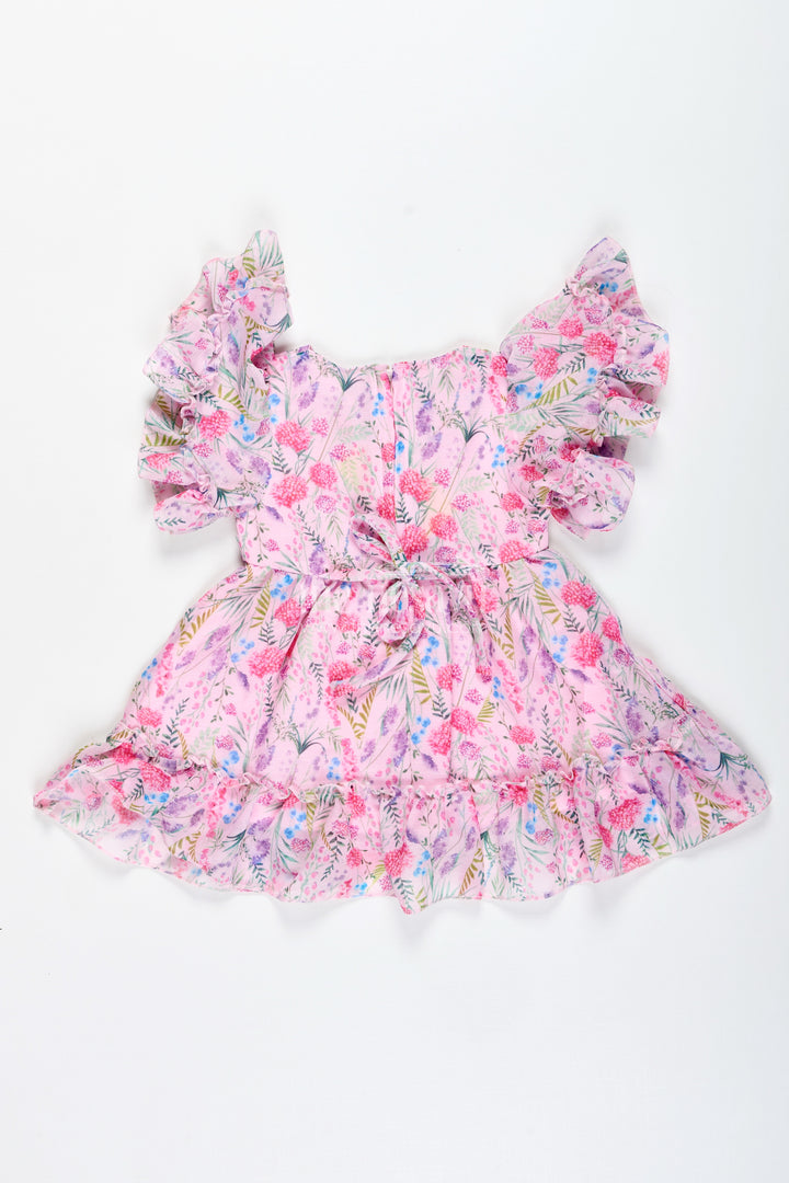 Sleeveless Floral Frock For Baby Girls Daily Wear