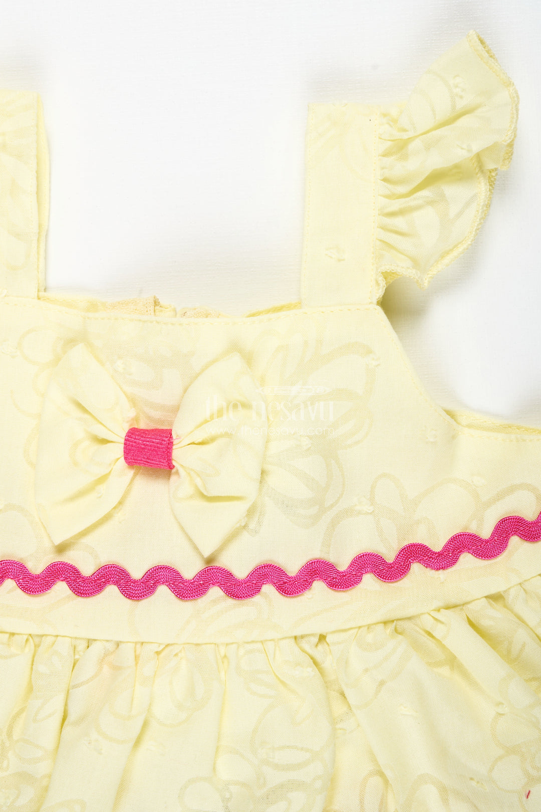 Cartoon Print Frock For Baby Girls Daily Wear