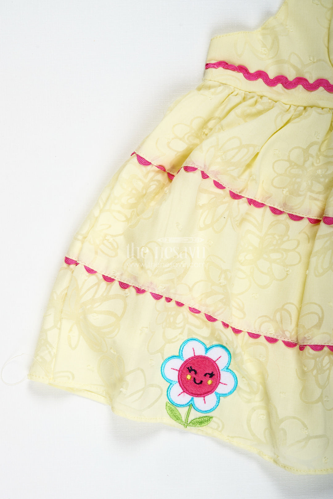 Cartoon Print Frock For Baby Girls Daily Wear