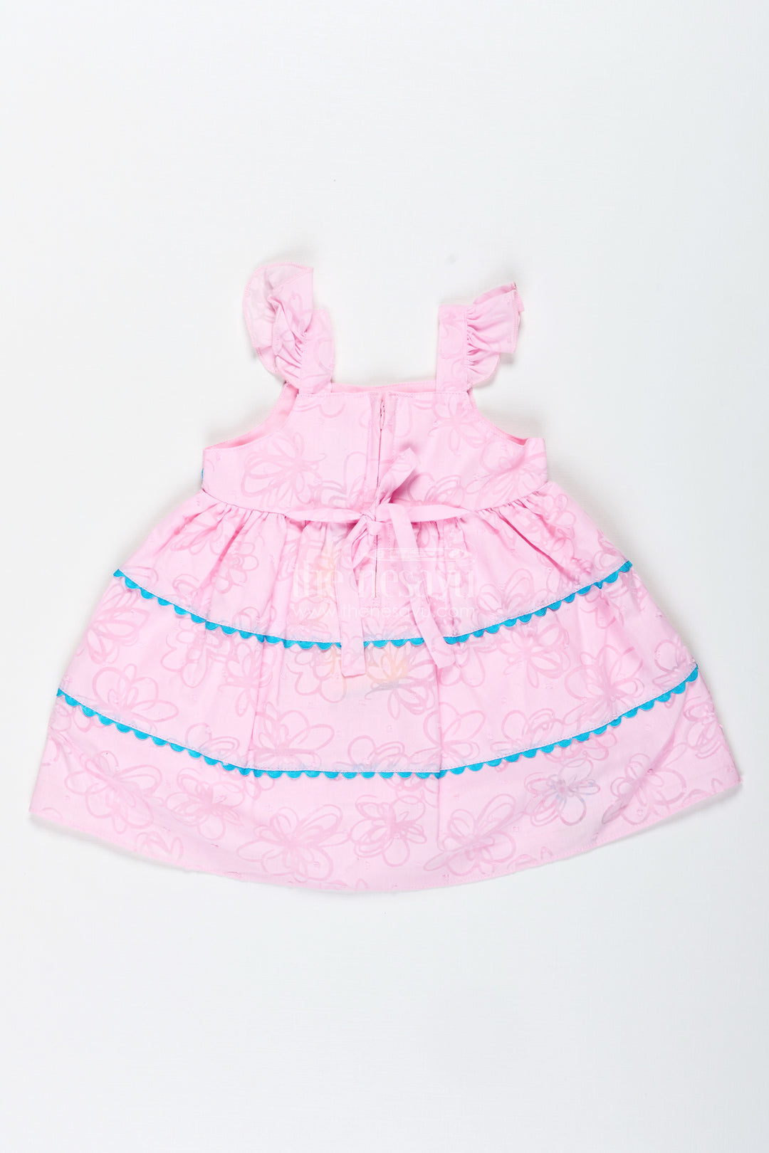 Cartoon Embroidered Dress For Toddler Girls Play Wear