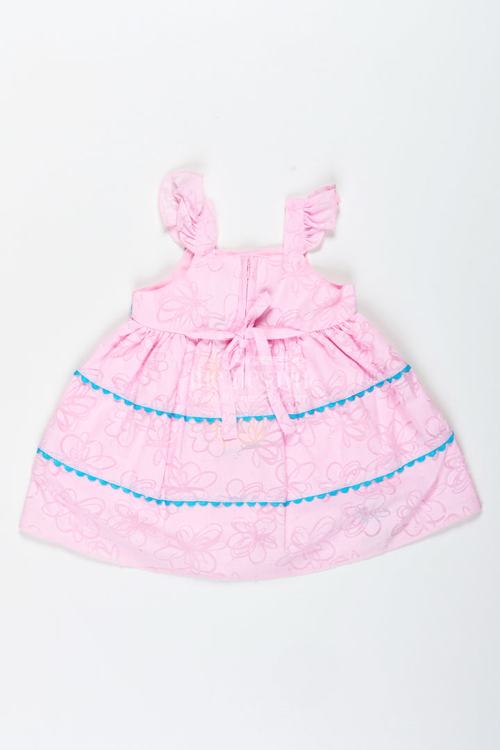 Cartoon Embroidered Dress For Toddler Girls Play Wear