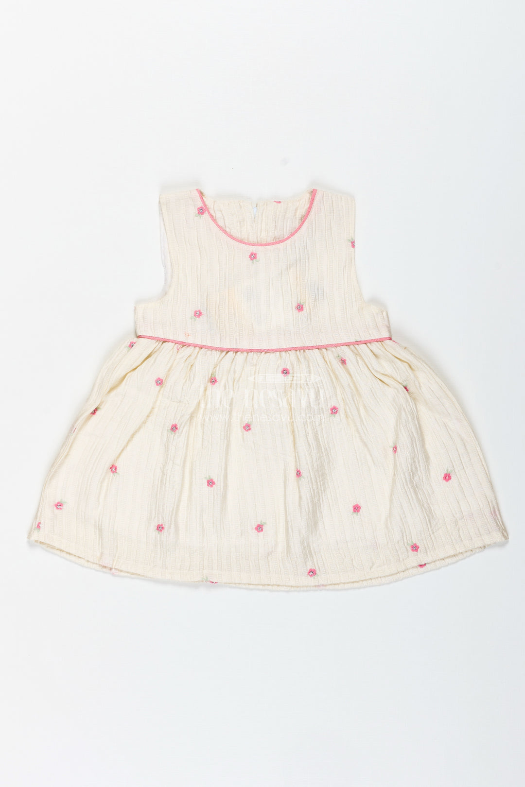 Everyday Cotton Outfit Set For Baby Girls With Embroidery