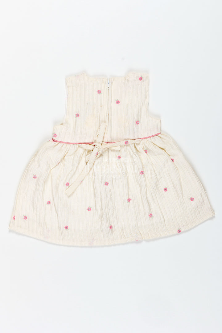 Everyday Cotton Outfit Set For Baby Girls With Embroidery