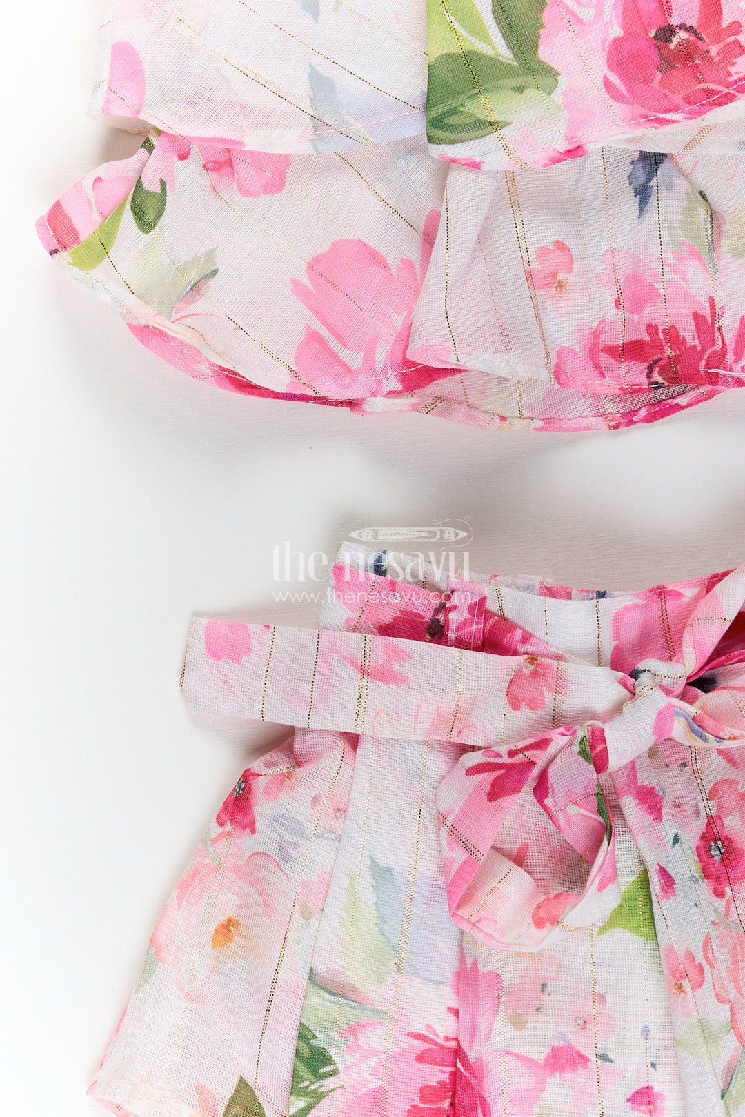 Sleeveless floral casual set for toddler girls for outings and summer wear