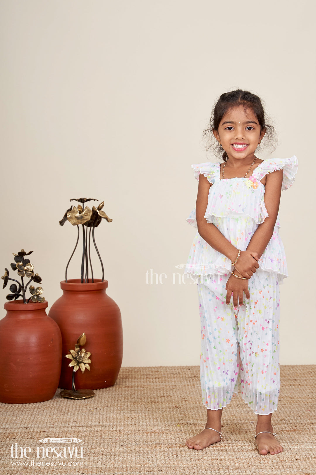 Girls floral casual set for birthdays and playdates