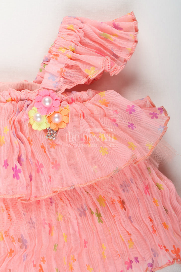 Girls floral ruffle set for festive days and outdoor fun