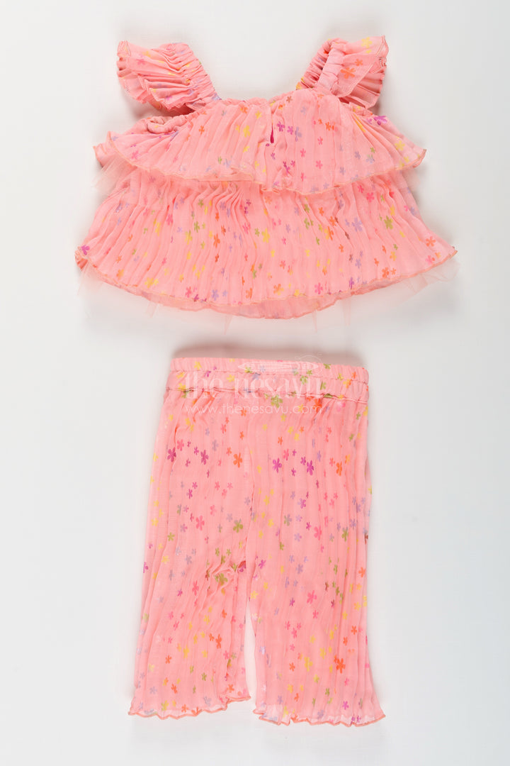Girls floral ruffle set for festive days and outdoor fun
