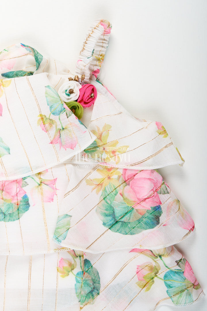 Girls floral skirt set for birthdays and casual outings