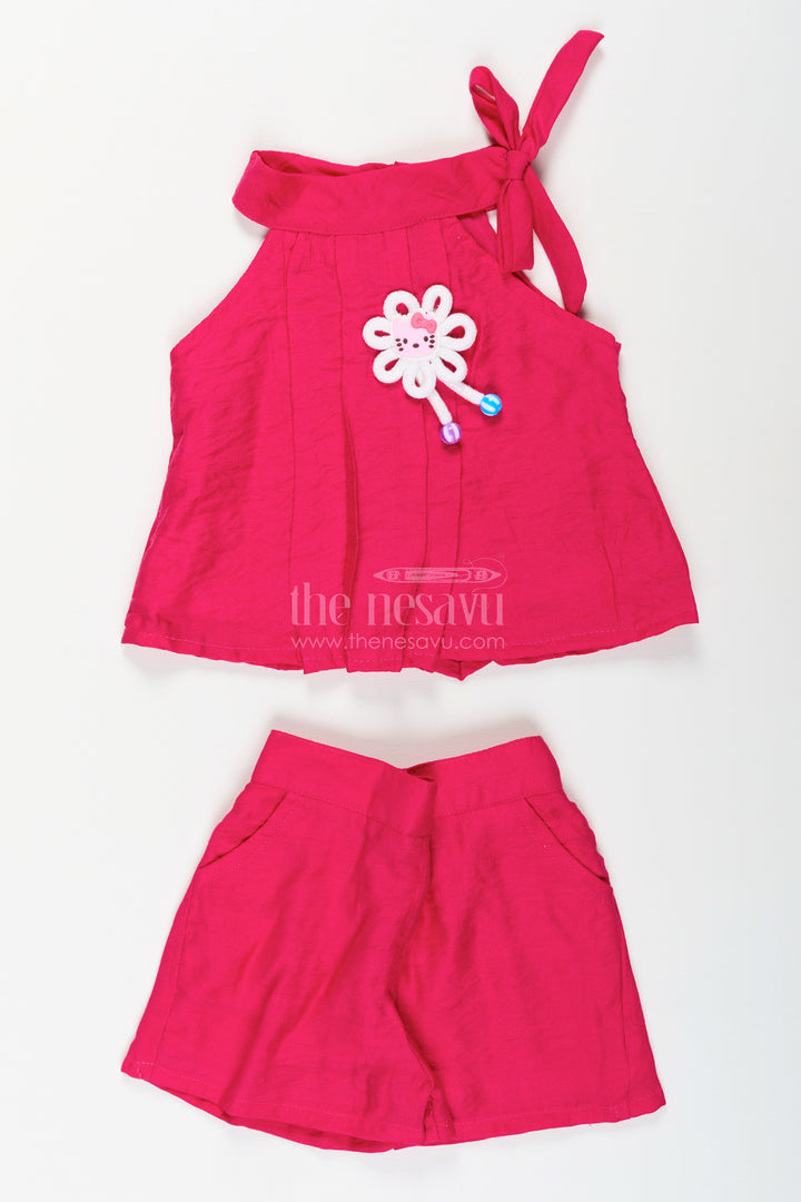 Toddler girls summer shorts set for casual wear