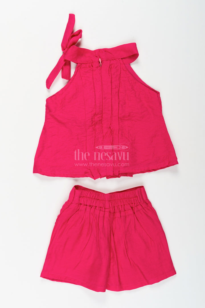 Toddler girls summer shorts set for casual wear