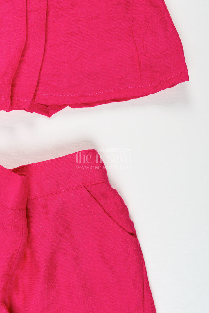 Toddler girls summer shorts set for casual wear