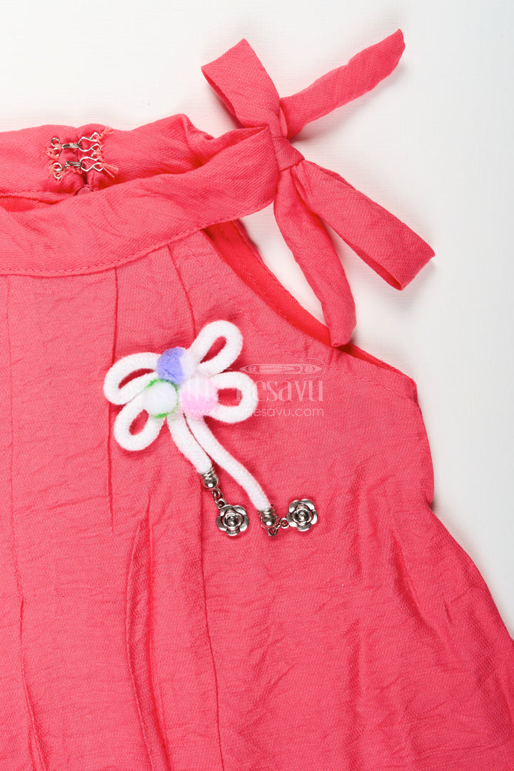 Girls halter neck shorts set for playdates and holidays