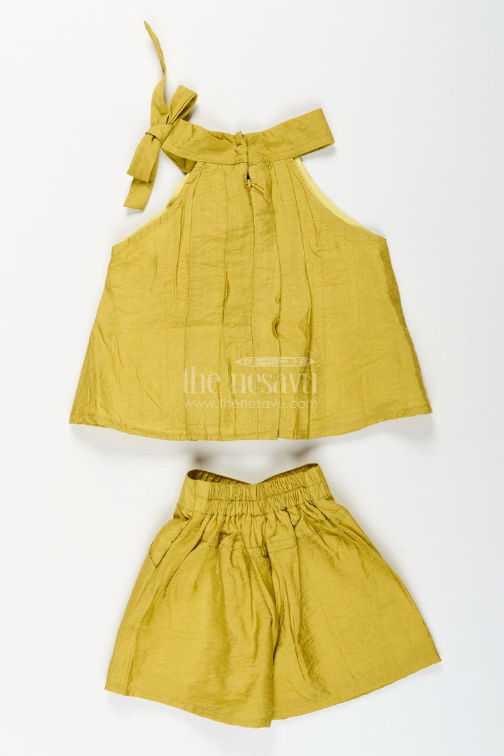 Girls cotton shorts set for casual days and summer play