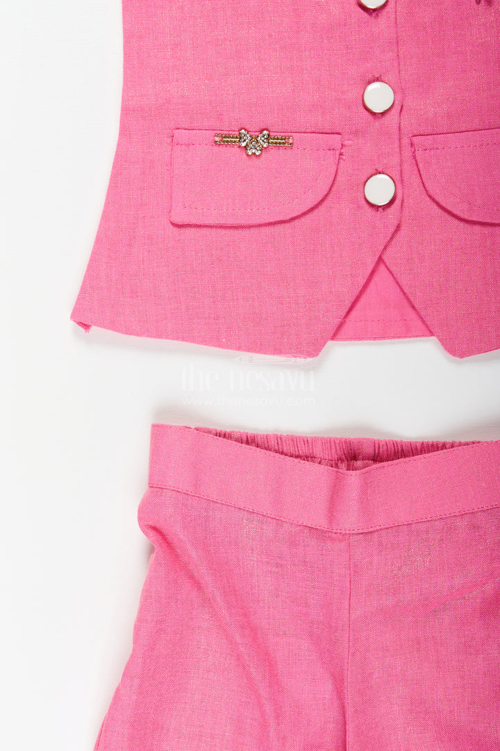 Girls formal vest and pants set for functions and birthdays