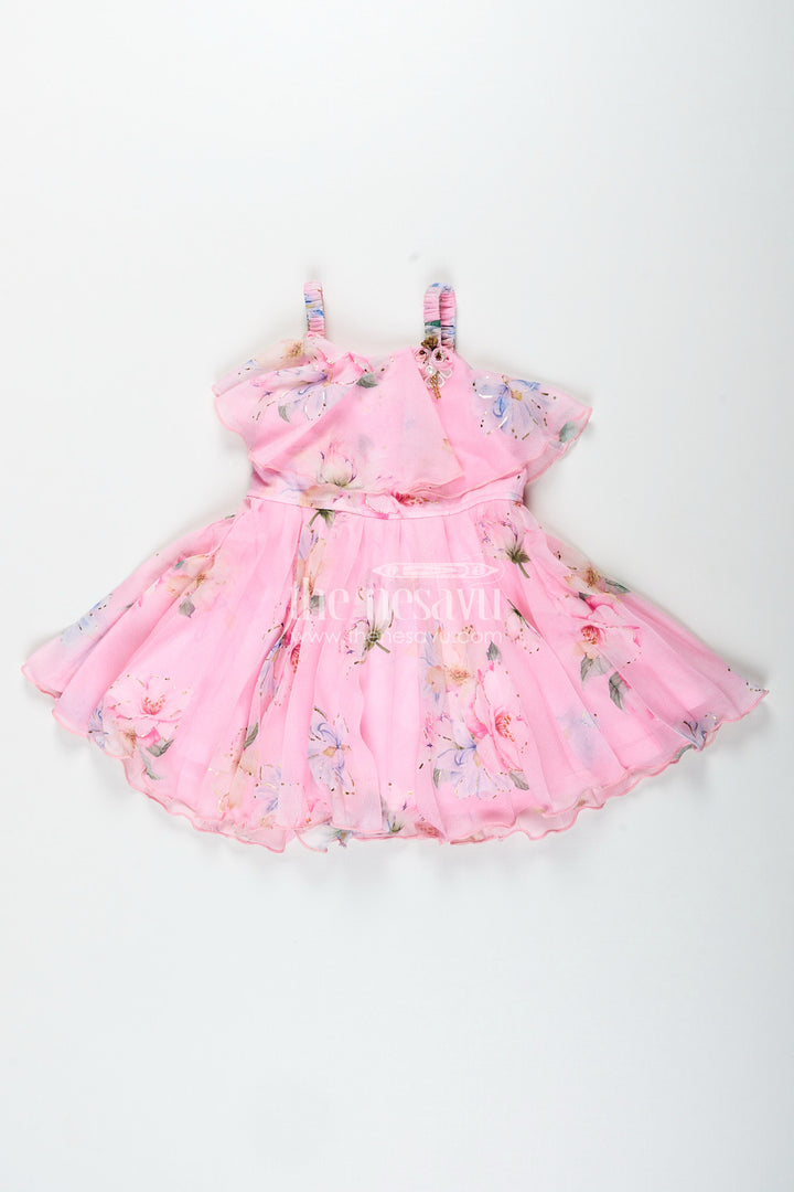 Baby girl floral frock for parties and family functions
