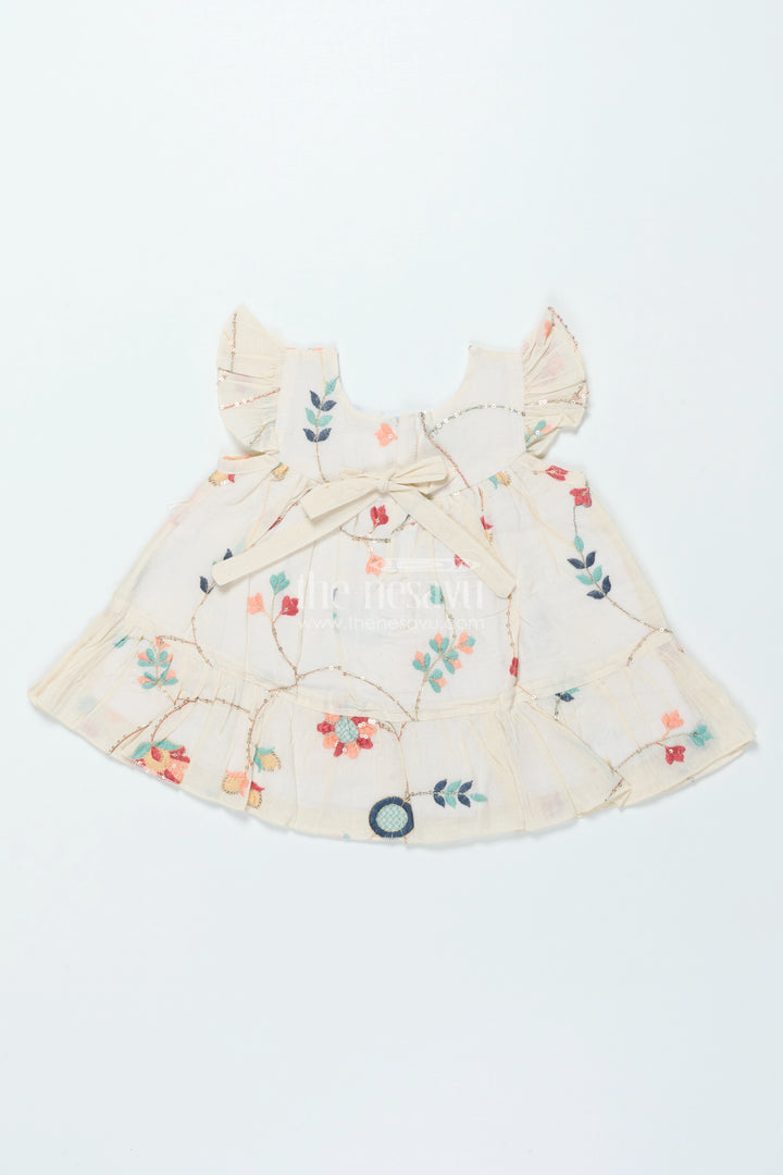 Baby Frock with Embroidery for Festive Occasions and Naming Ceremonies