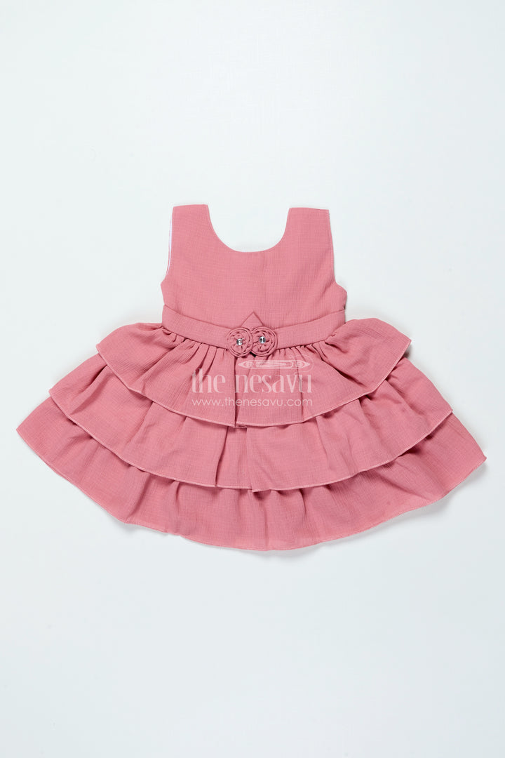 Baby Georgette Frock for Birthdays and Casual Indoor Functions
