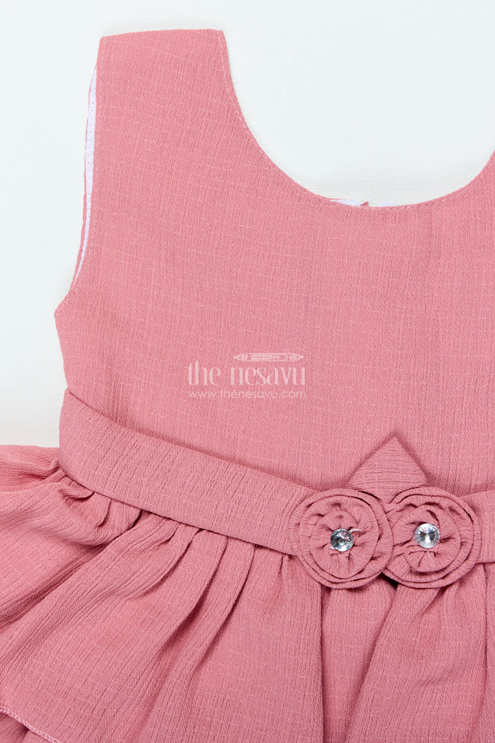 Baby Georgette Frock for Birthdays and Casual Indoor Functions