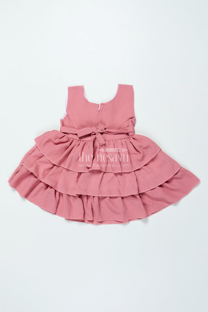 Baby Georgette Frock for Birthdays and Casual Indoor Functions