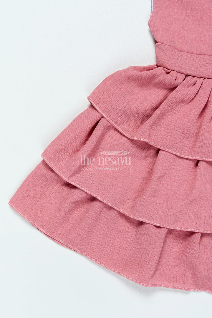 Baby Georgette Frock for Birthdays and Casual Indoor Functions