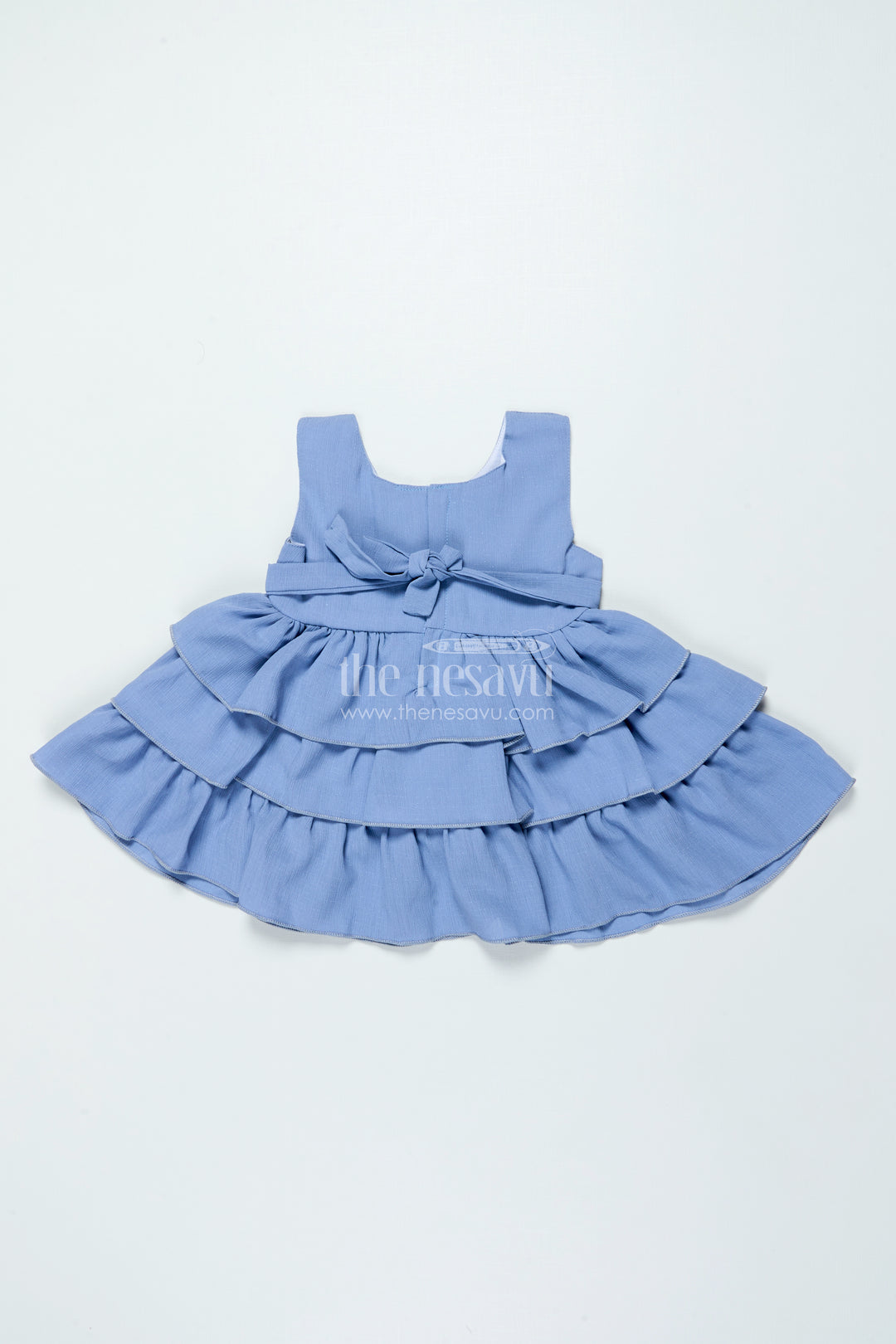 Sleeveless Baby Frock In Georgette for Playdates and Photo Sessions
