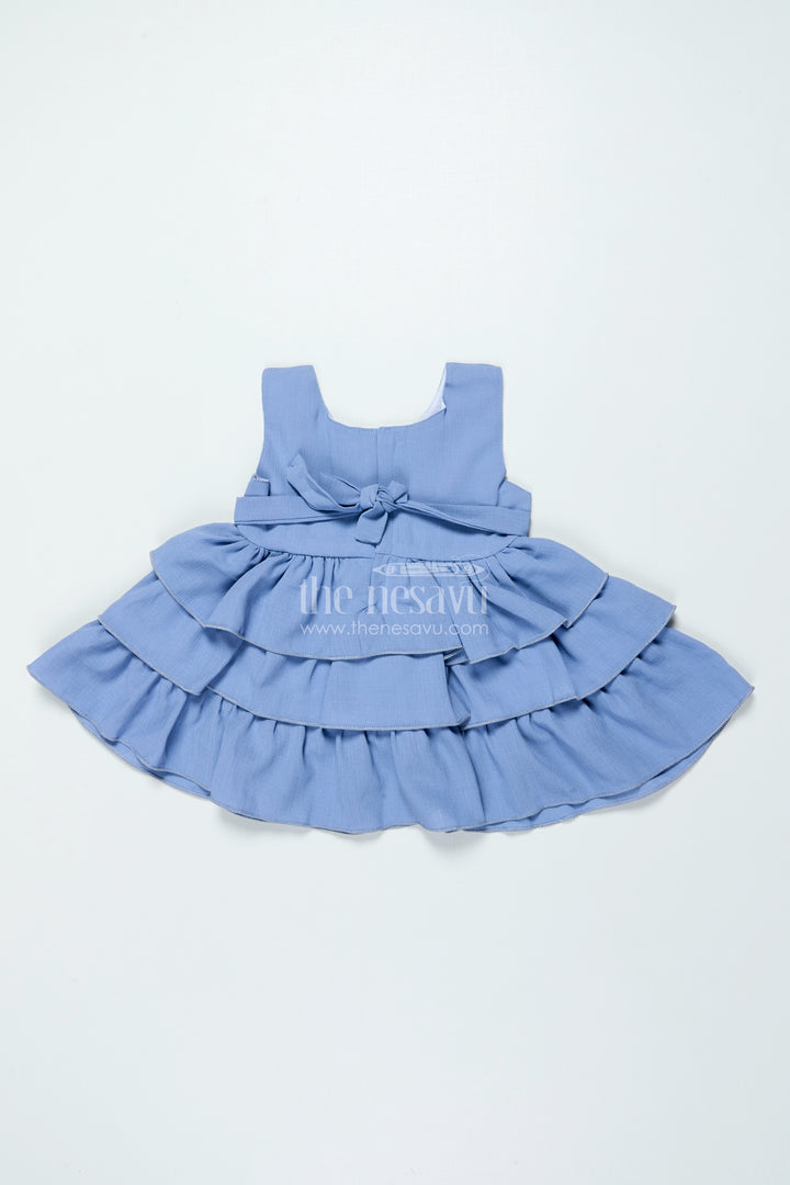 Sleeveless Baby Frock In Georgette for Playdates and Photo Sessions