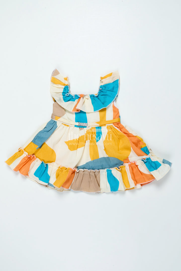 Digital Print Baby Frock for Festivals and Playful Celebrations