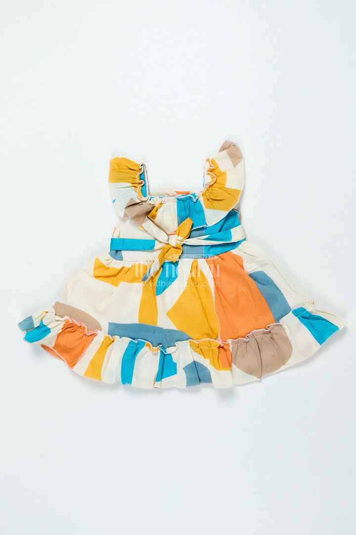 Digital Print Baby Frock for Festivals and Playful Celebrations