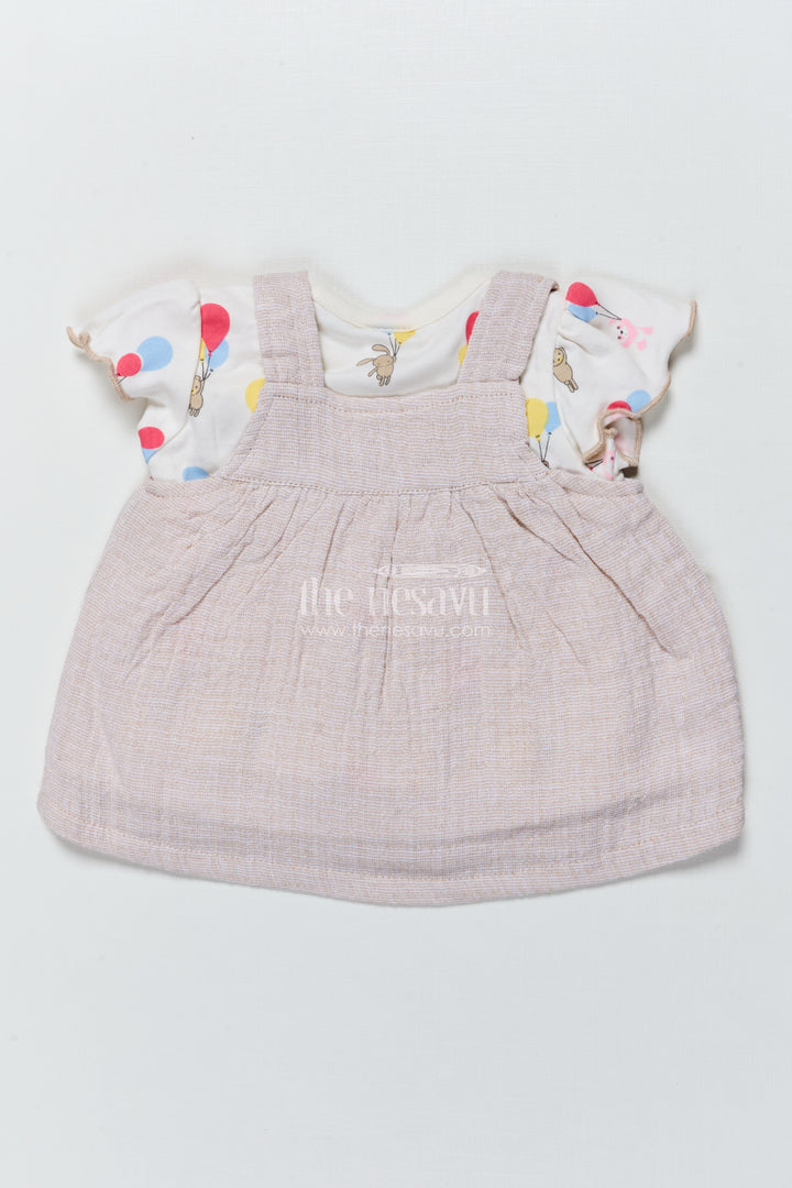 Baby Girl Frock with Balloon Print for Playtime and Day Outings