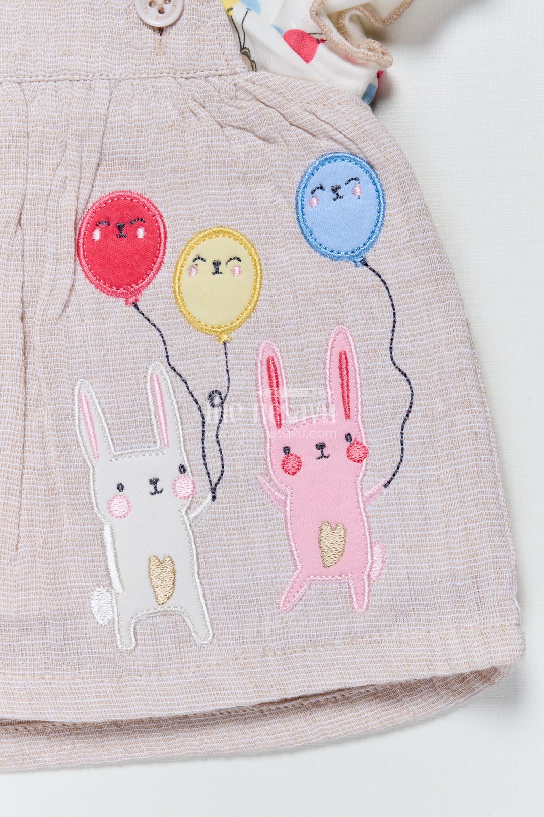 Baby Girl Frock with Balloon Print for Playtime and Day Outings