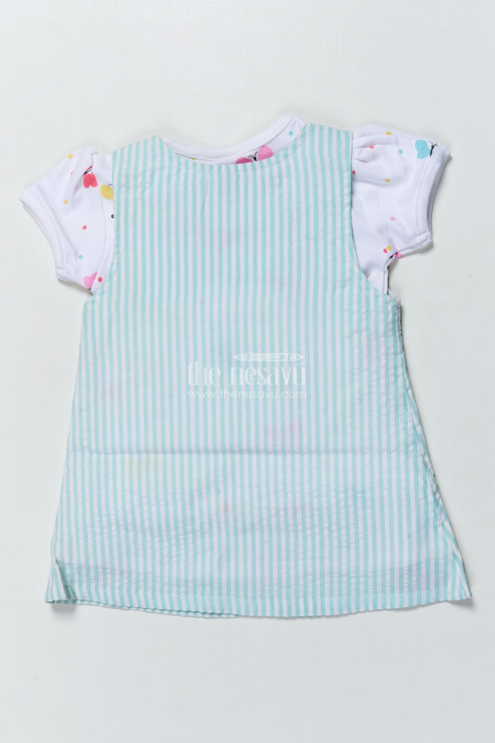 Girls Casual Cotton Dress Set with Thread Embroidery for Everyday Wear
